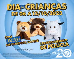 Palladium Ponta Grossa tem ação especial para o Dia das Crianças