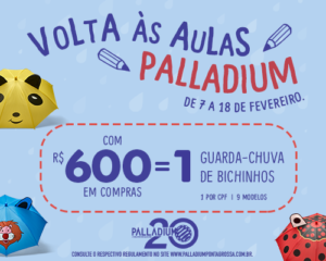 Volta às aulas com campanha especial no Palladium Ponta Grossa